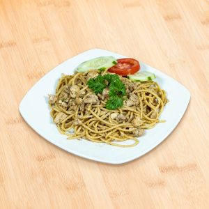 Spaghetti Blackpepper Chicken